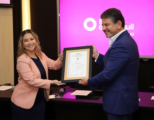 El Banco Guayaquil de Ecuador certifica su "Continuidad del Negocio"